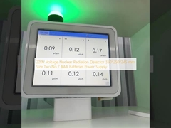 220V वोल्टेज परमाणु विकिरण डिटेक्टर 350*250*245 मिमी आकार दो नंबर 7 AAA बैटरी बिजली की आपूर्ति