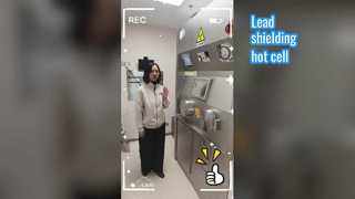 I-131 हॉट सेल लेड समतुल्य परिरक्षण के साथ